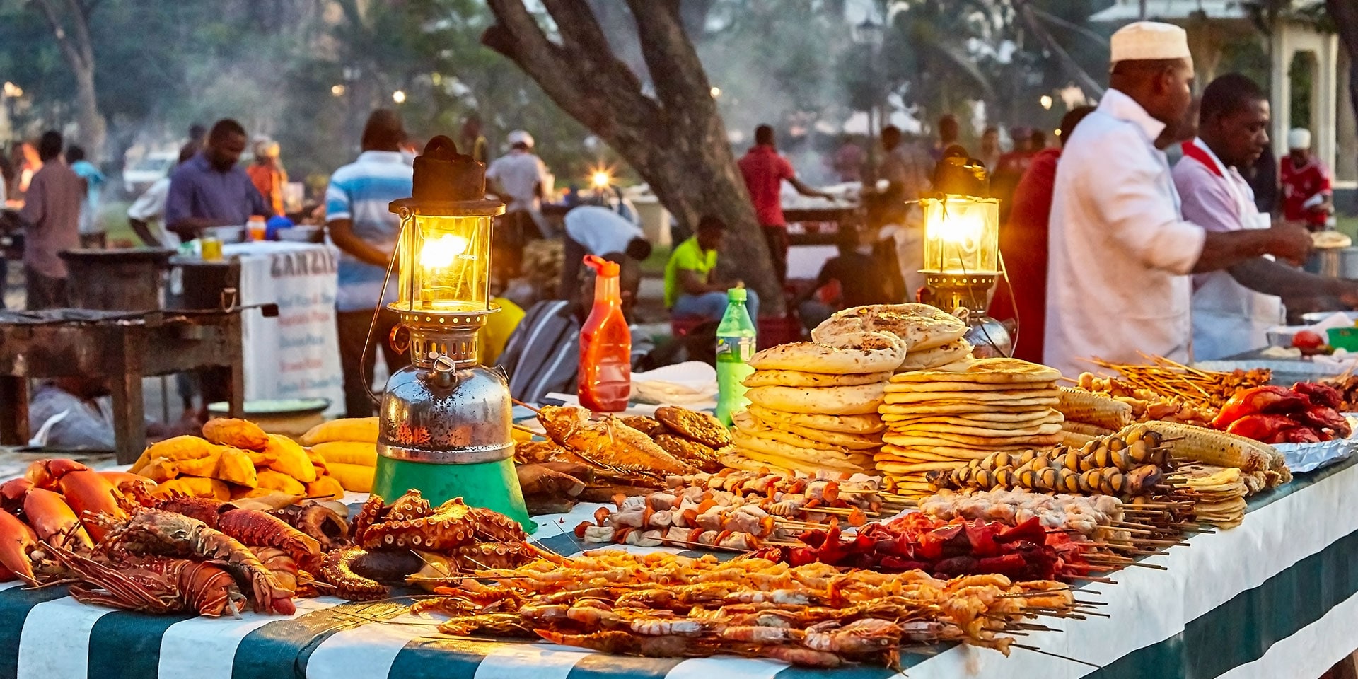 shalom safaris rwanda stone town & forodhani night food market