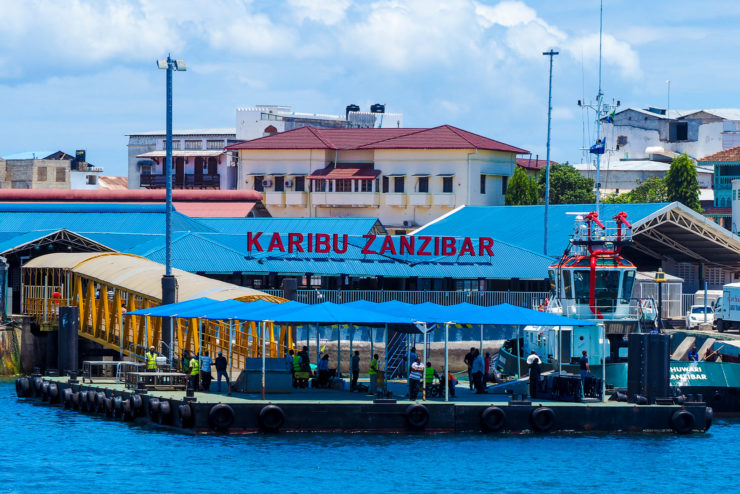 shalom safaris rwanda zanzibar airport or ferry terminal.